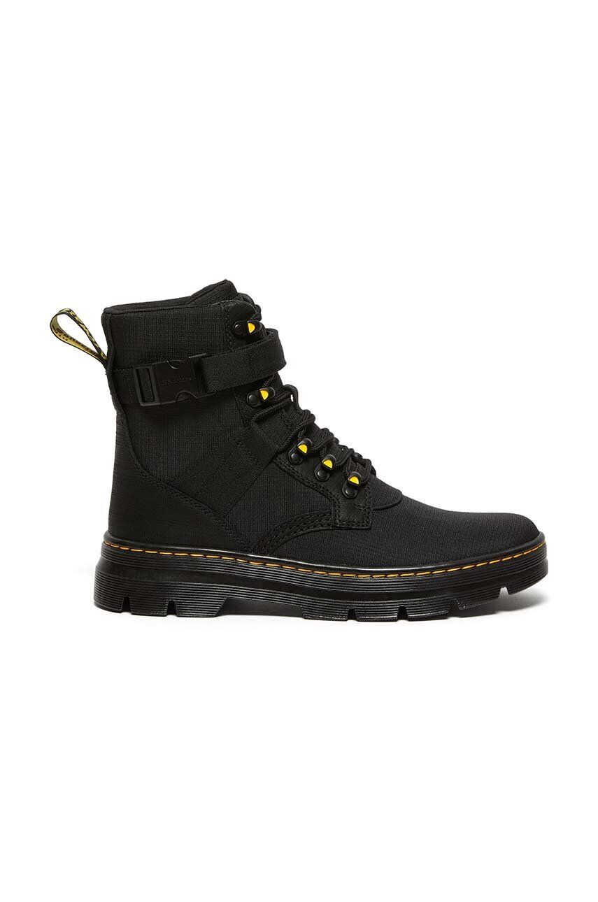 Dr. Martens bőr bakancs Combs Tech II fekete női lapos talpú DM27800001 - Pepit.hu