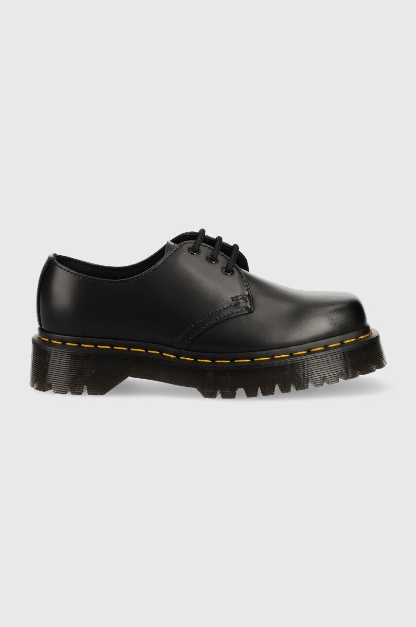 Dr. Martens bőr félcipő 1461 Bex Squared fekete női platformos - Pepit.hu