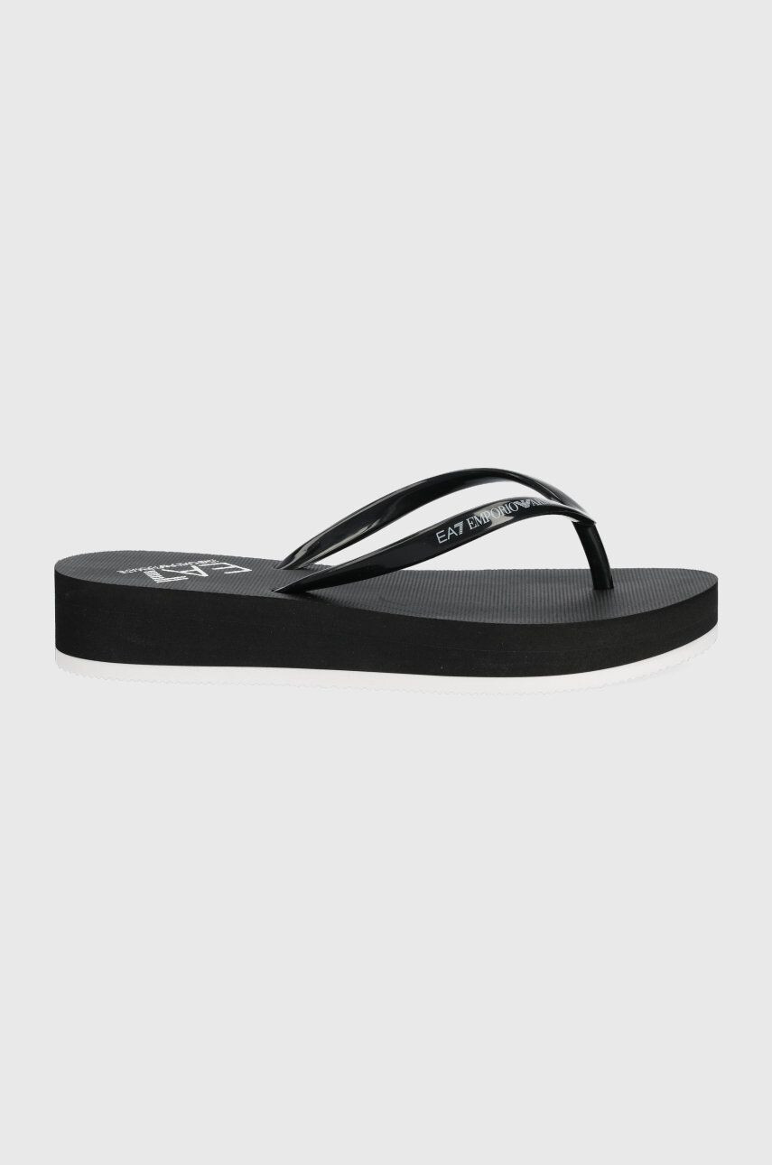 EA7 Emporio Armani flip-flop fekete női platformos - Pepit.hu