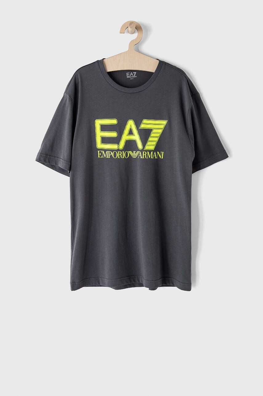 EA7 Emporio Armani t-shirt szürke férfi nyomott mintás - Pepit.hu