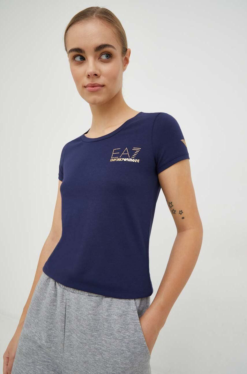 EA7 Emporio Armani t-shirt női lila - Pepit.hu