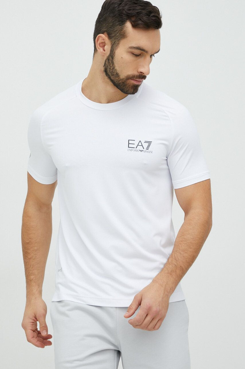 EA7 Emporio Armani t-shirt fehér férfi sima - Pepit.hu