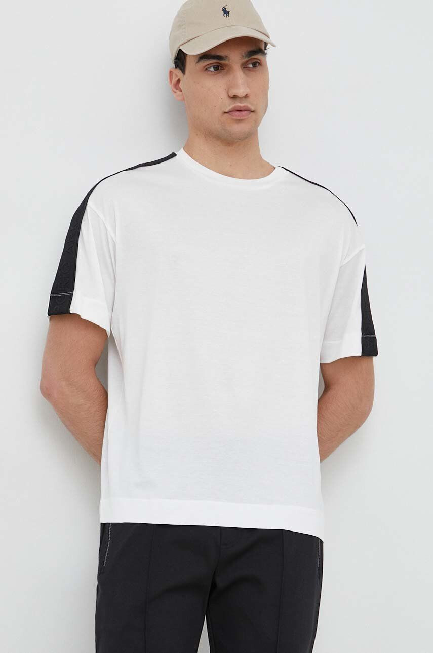 Emporio Armani t-shirt fehér férfi nyomott mintás - Pepit.hu