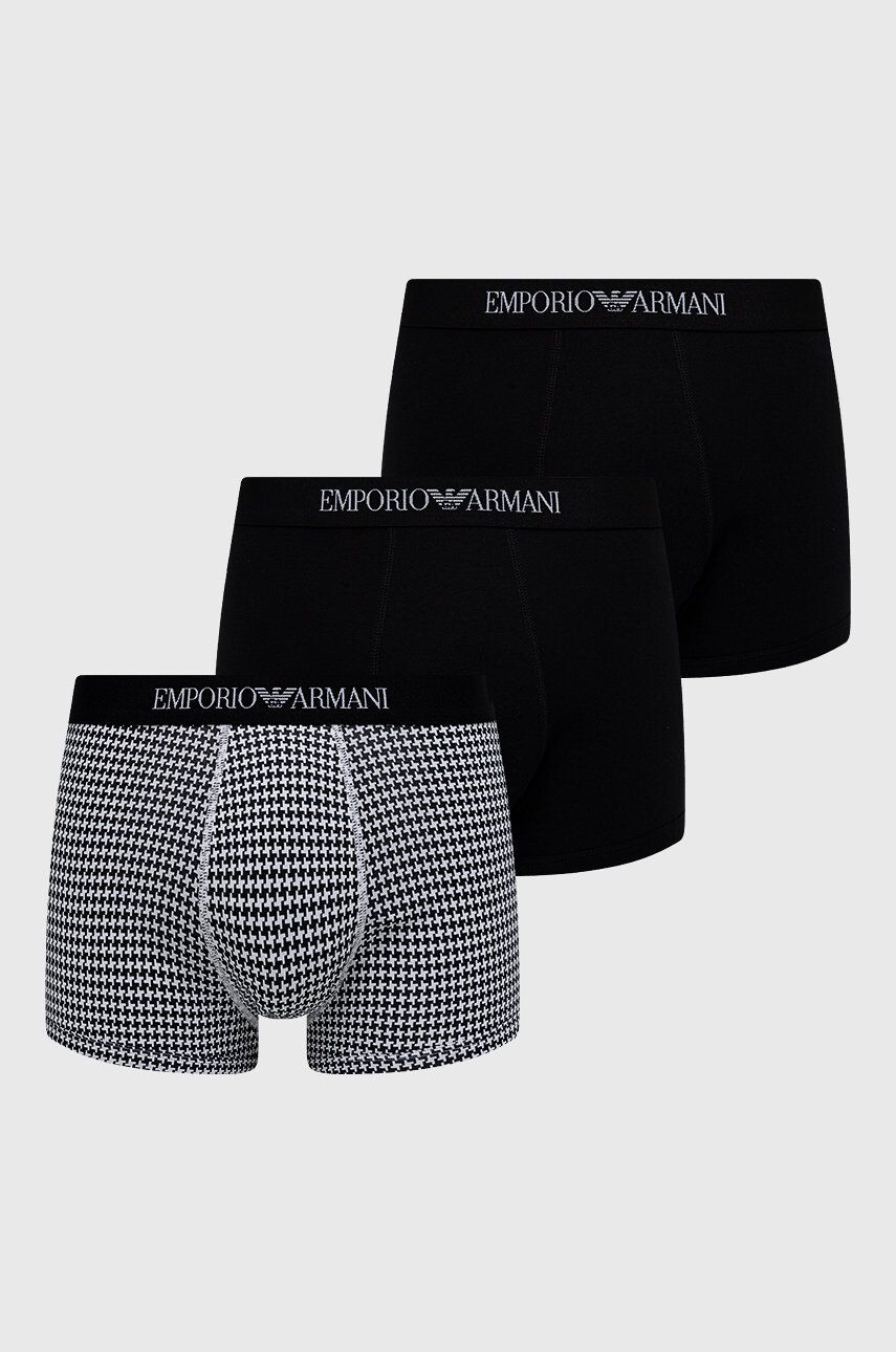 Emporio Armani Underwear boxeralsó 3 db fekete férfi - Pepit.hu