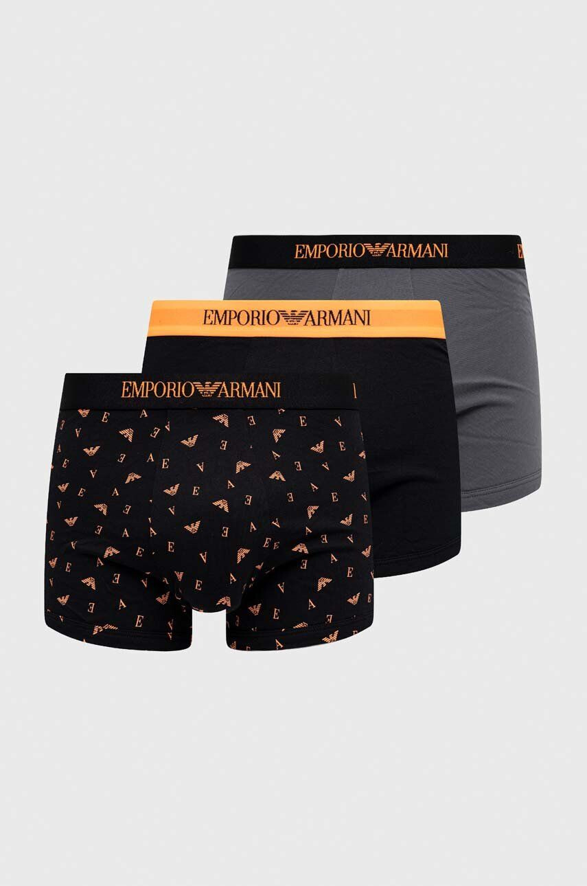 Emporio Armani Underwear boxeralsó 3 db fekete férfi - Pepit.hu