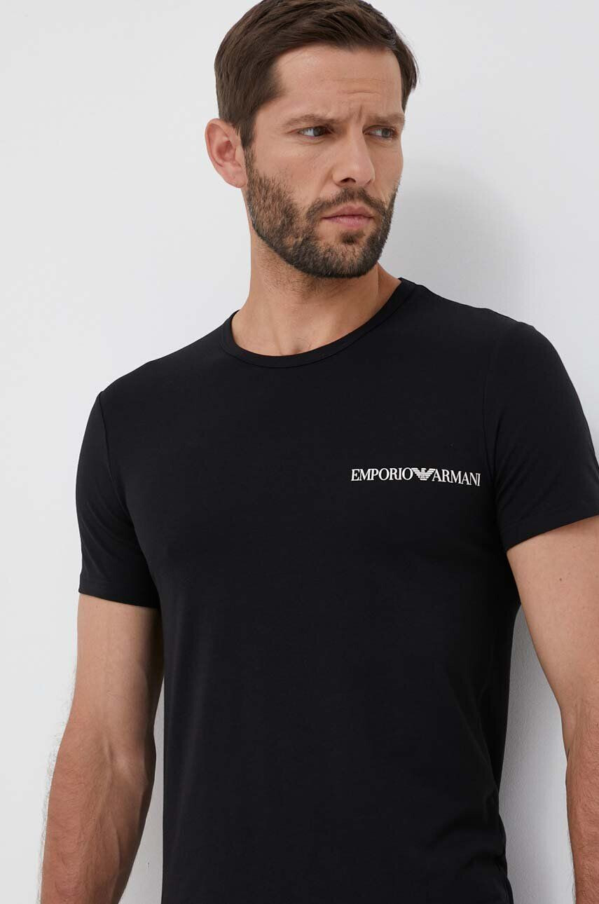 Emporio Armani Underwear póló otthoni viseletre 2 db nyomott mintás - Pepit.hu