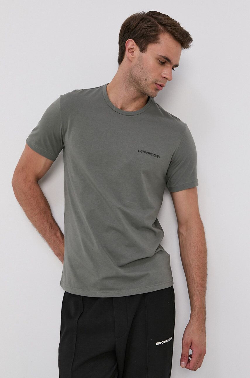 Emporio Armani Underwear t-shirt (2-pack) fekete férfi sima - Pepit.hu