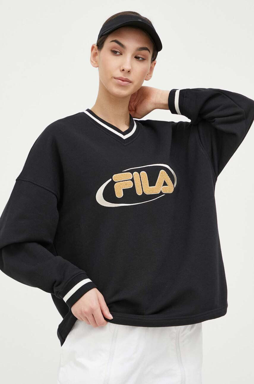 Fila felső x Hailey Bieber fekete női nyomott mintás - Pepit.hu