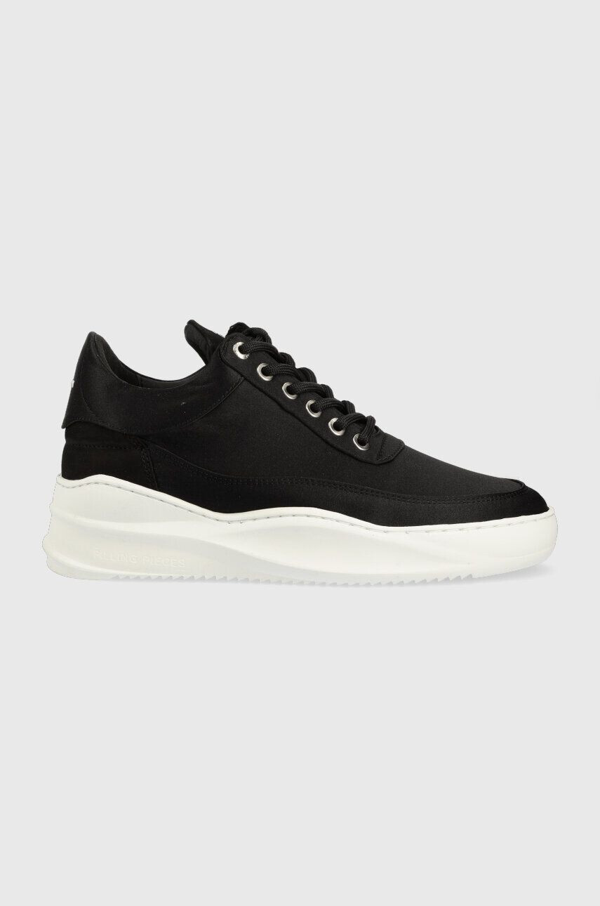 Filling Pieces sportcipő Low Eva Sky Satin fekete 51433121861 - Pepit.hu