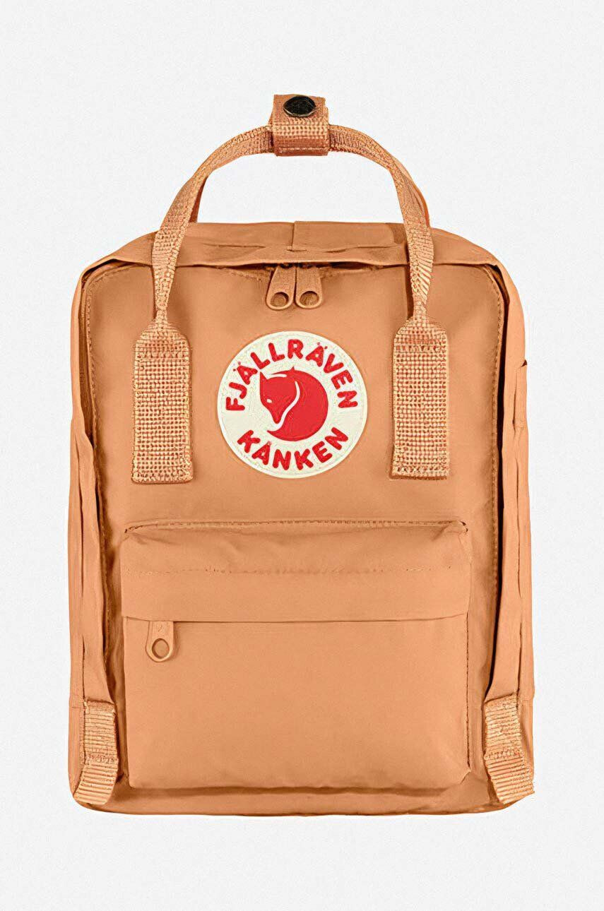 Fjallraven hátizsák Kanken Mini narancssárga kis nyomott mintás - Pepit.hu