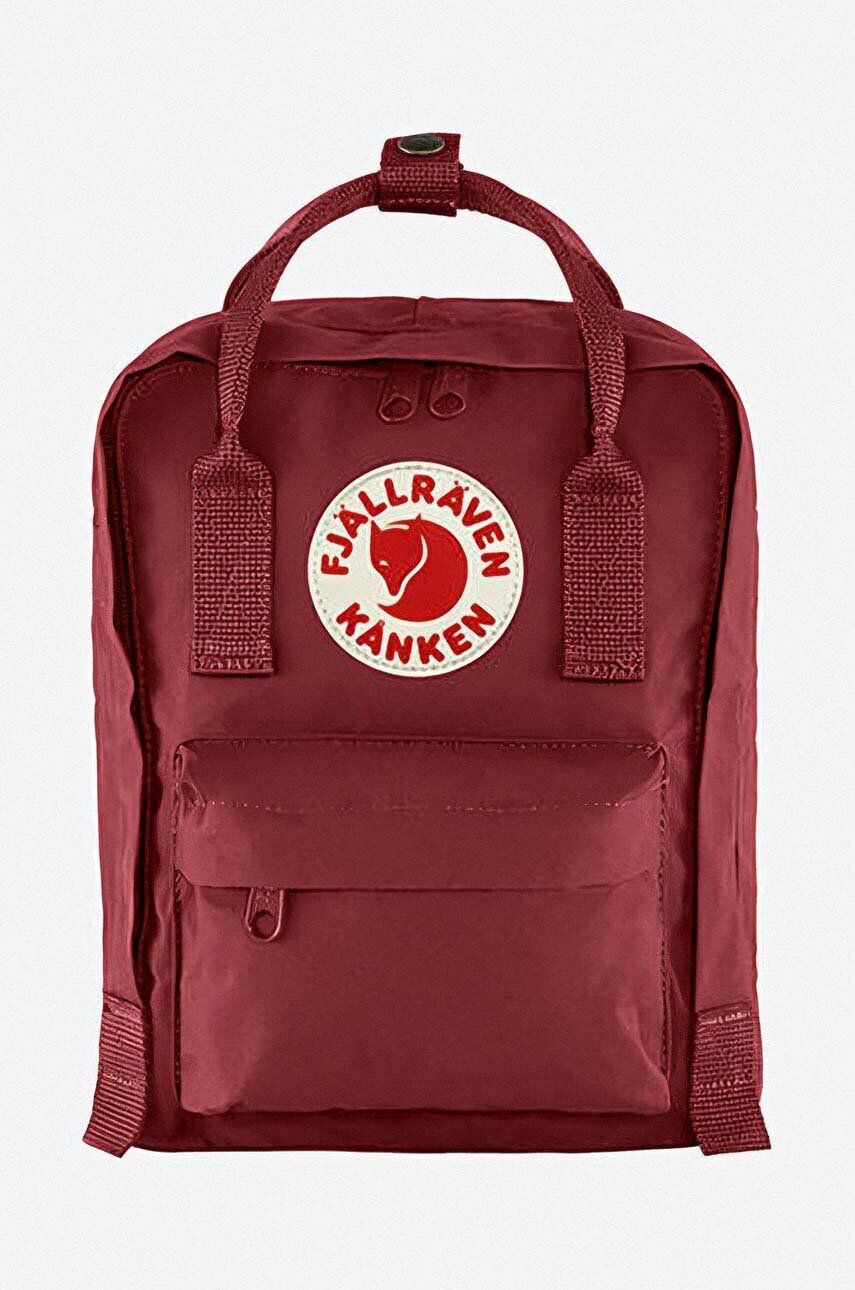 Fjallraven hátizsák Kanken Mini piros kis nyomott mintás - Pepit.hu