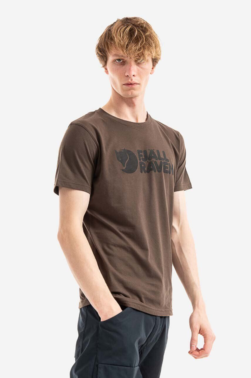 Fjallraven t-shirt Logo T-shirt M F87310 633 zöld nyomott mintás - Pepit.hu