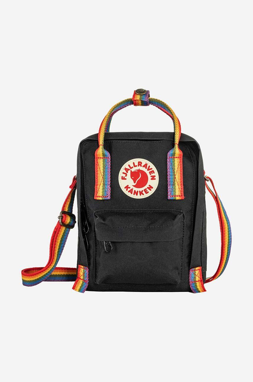 Fjallraven táska Kanken Rainbow Sling fekete - Pepit.hu