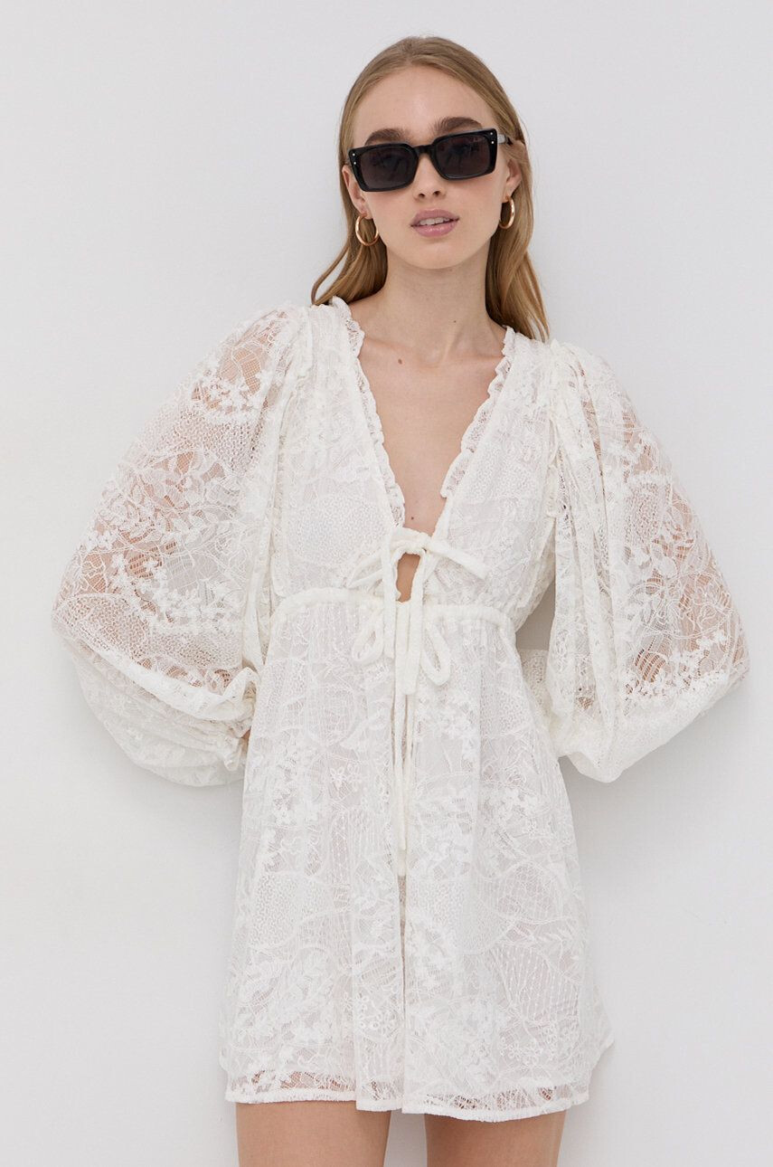 For Love & Lemons ruha fekete maxi harang alakú - Pepit.hu