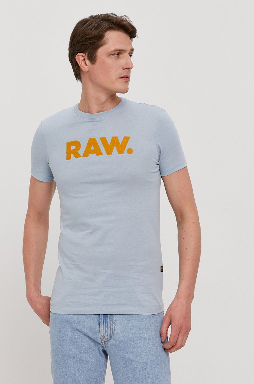 G-Star Raw t-shirt kék férfi nyomott mintás - Pepit.hu