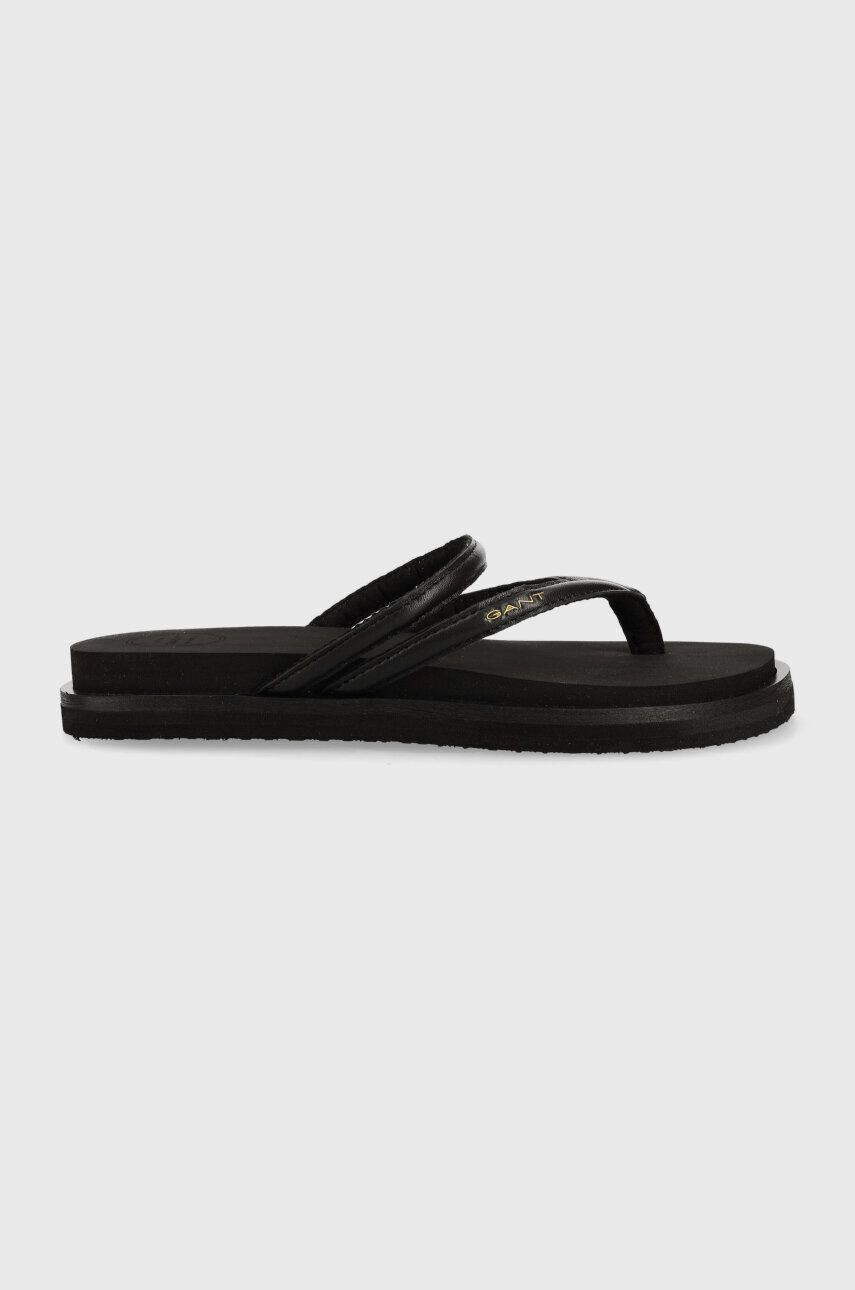 Gant bőr flip-flop Lazily barna női lapos talpú 26561812.G45 - Pepit.hu