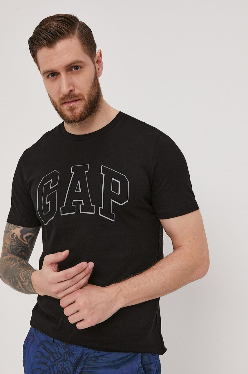 Gap t-shirt fekete férfi nyomott mintás - Pepit.hu