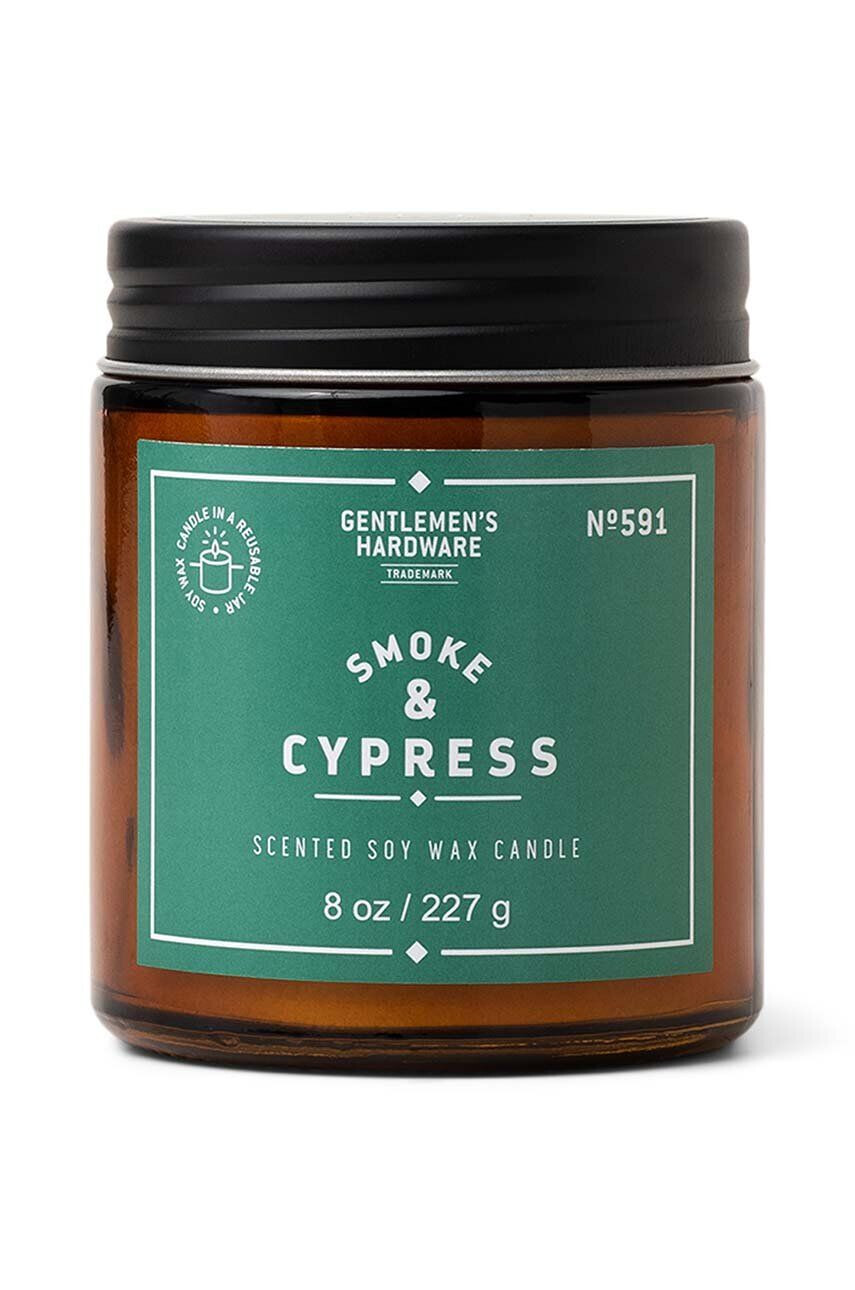 Gentlemen's Hardware illatgyertya szójaviaszból Smoke & Cypress 227 g - Pepit.hu