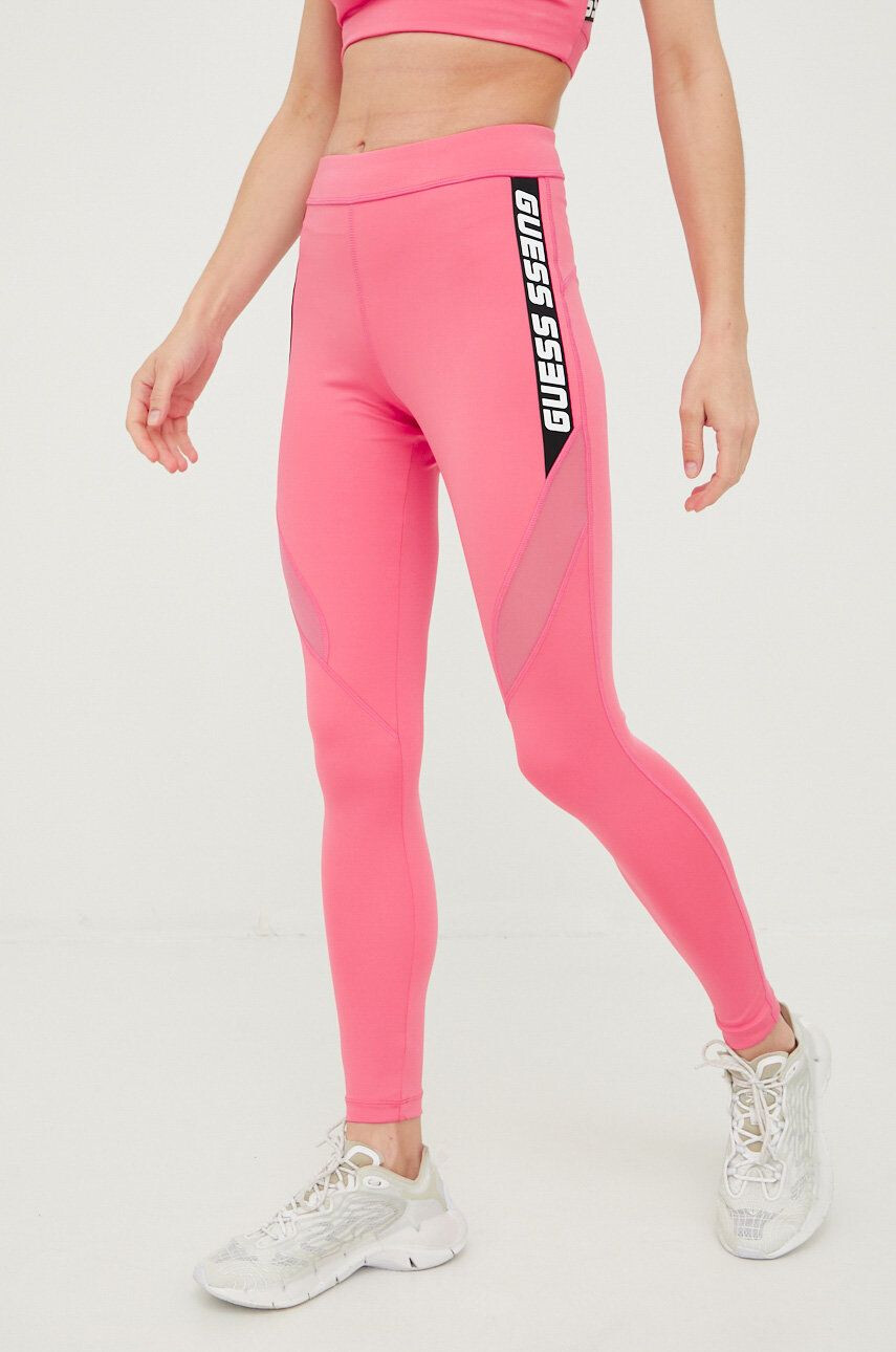 Guess legging rózsaszín női nyomott mintás - Pepit.hu