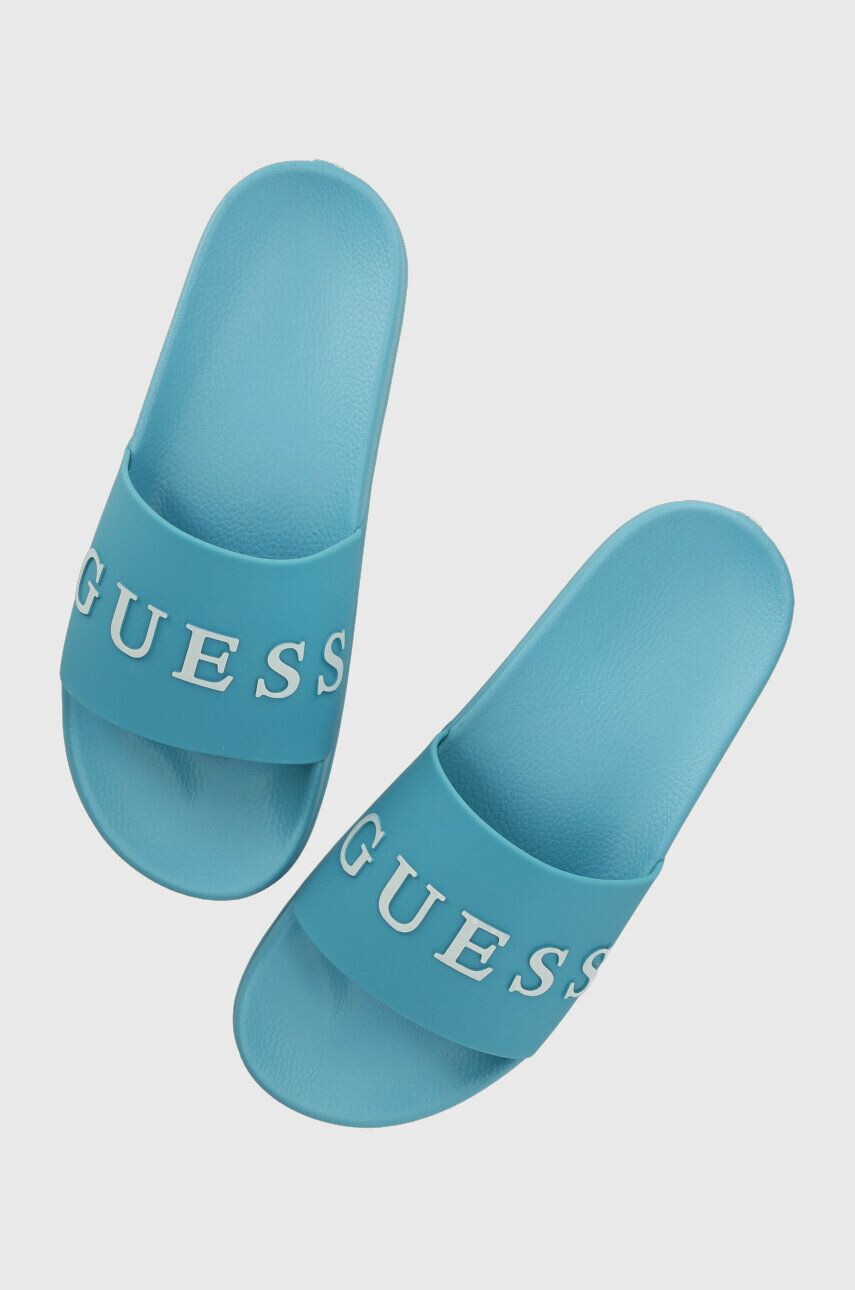 Guess papucs SLIDES türkiz férfi F3GZ05 BB00F - Pepit.hu