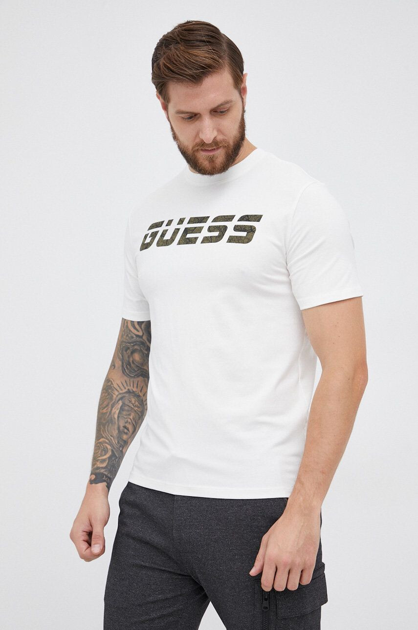 Guess t-shirt fehér férfi nyomott mintás - Pepit.hu