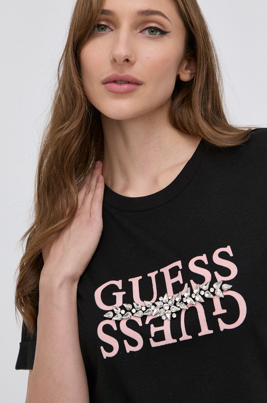 Guess t-shirt fekete férfi nyomott mintás - Pepit.hu