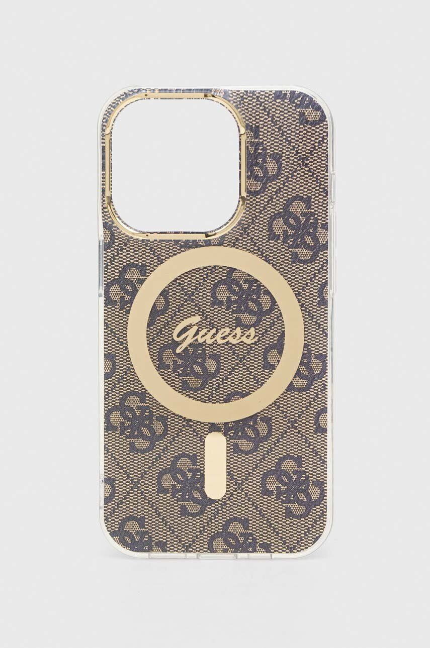 Guess telefon tok iPhone 14 Pro 6.1" bézs - Pepit.hu