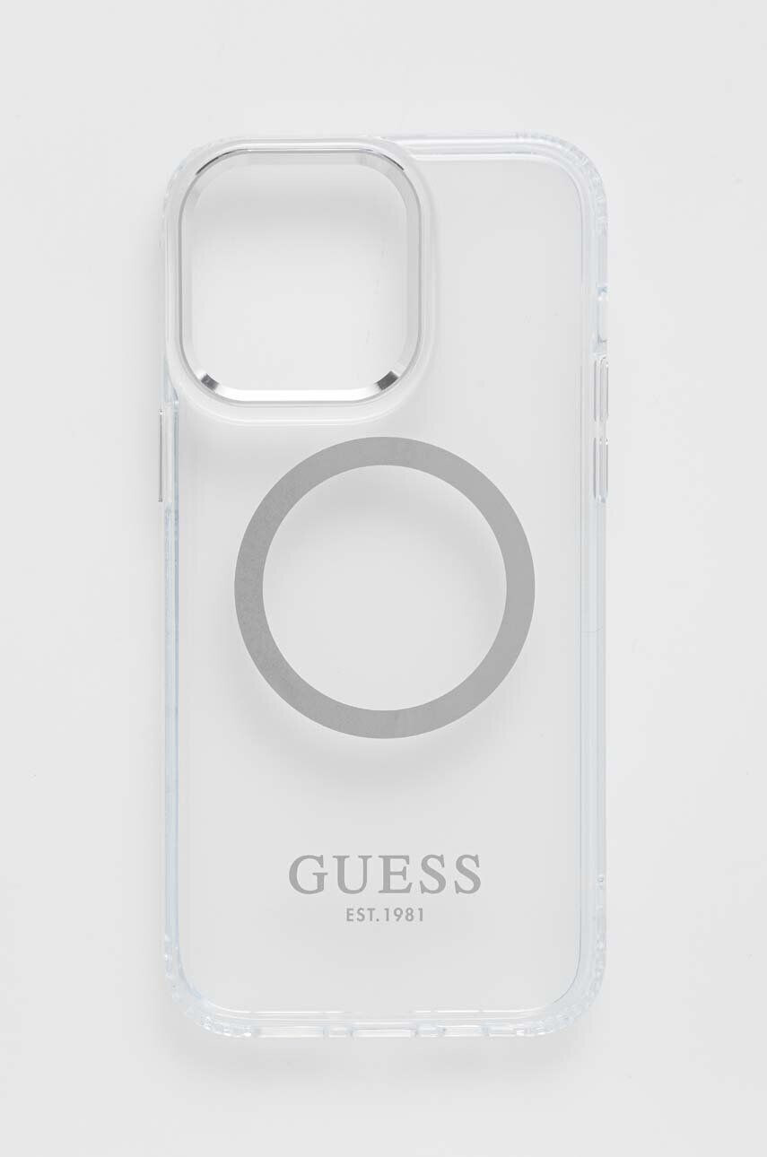 Guess telefon tok iPhone 14 Pro Max 67" ezüst - Pepit.hu