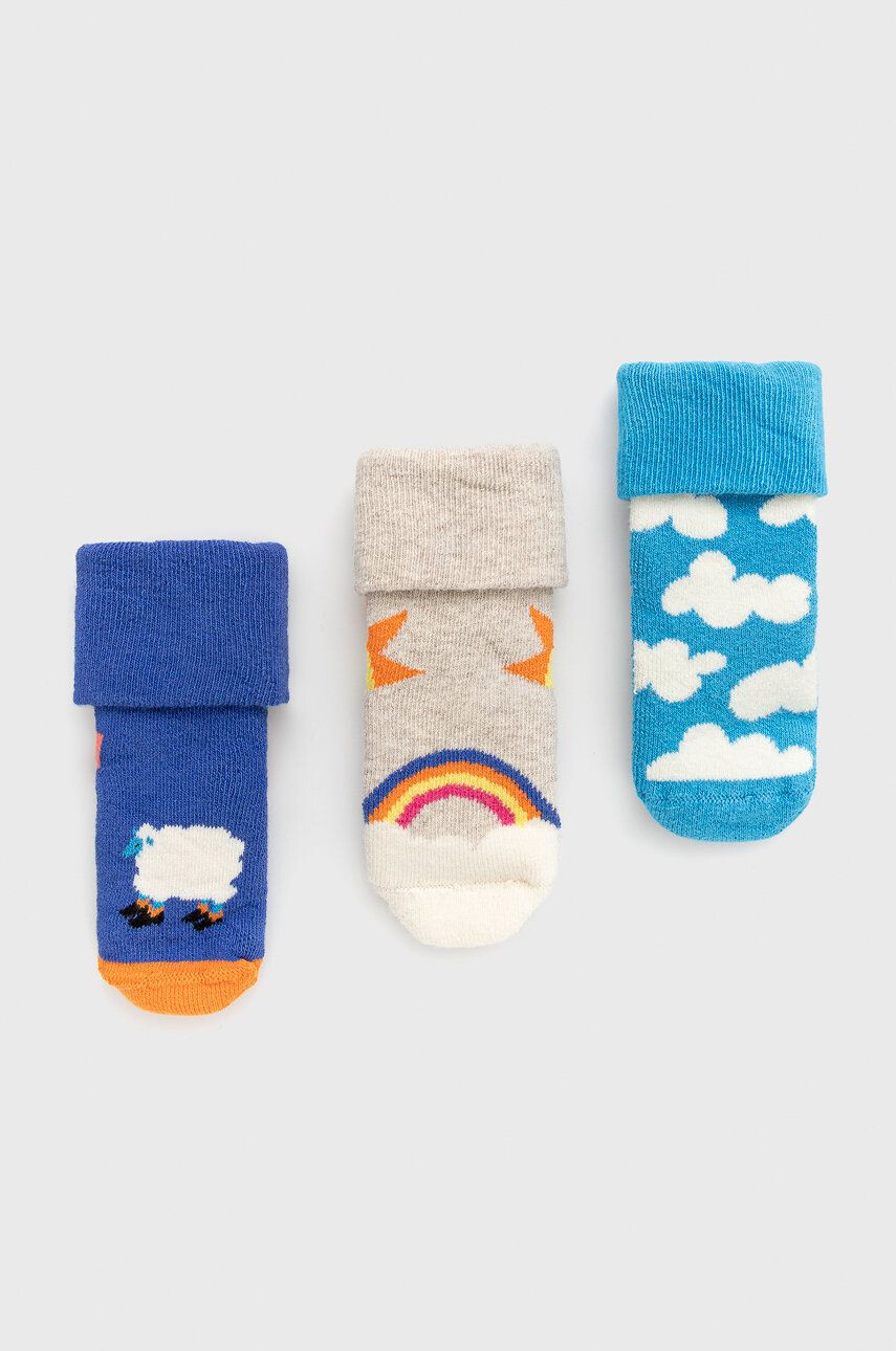 Happy Socks Gyerek zokni Over The Clouds Terry (3 pár) - Pepit.hu