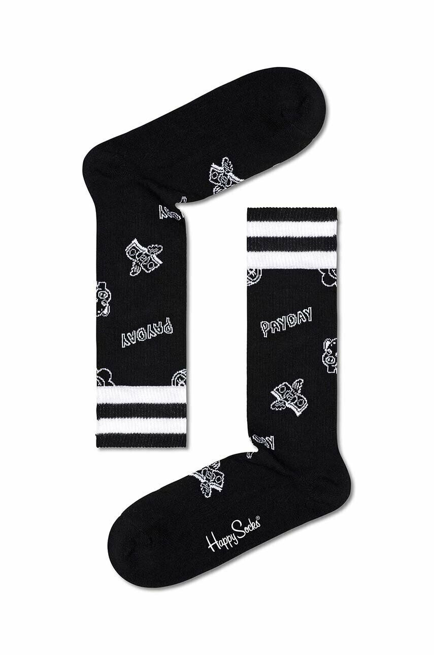 Happy Socks zokni Black Payday Crew fekete - Pepit.hu