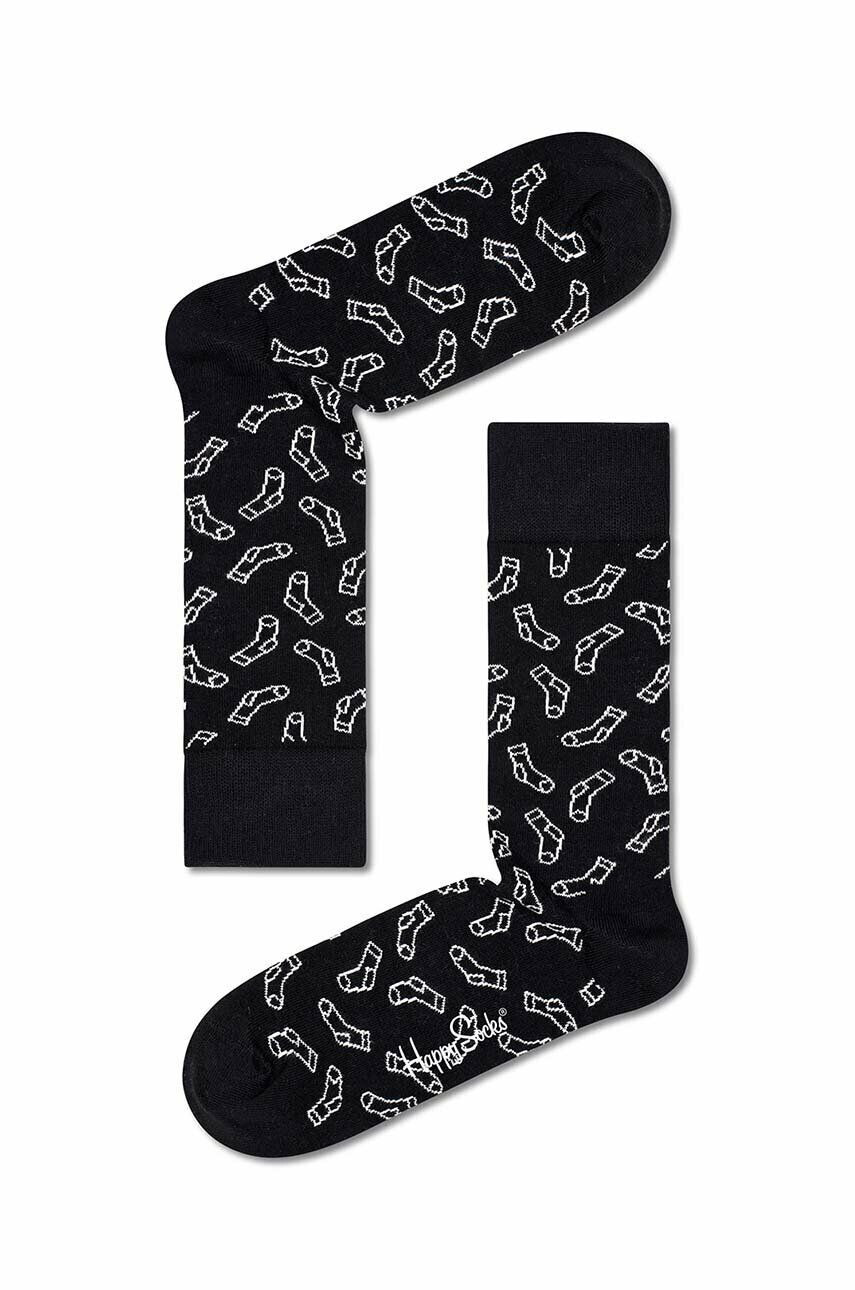 Happy Socks zokni Black Socks fekete - Pepit.hu