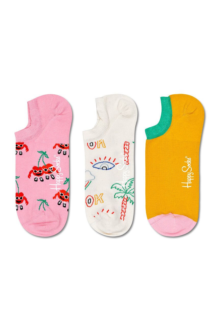 Happy Socks zokni Cherry Mates No Show (3-Pack) - Pepit.hu