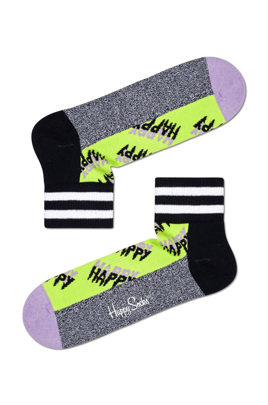 Happy Socks Zokni Happy Logo 1/4 Crew - Pepit.hu