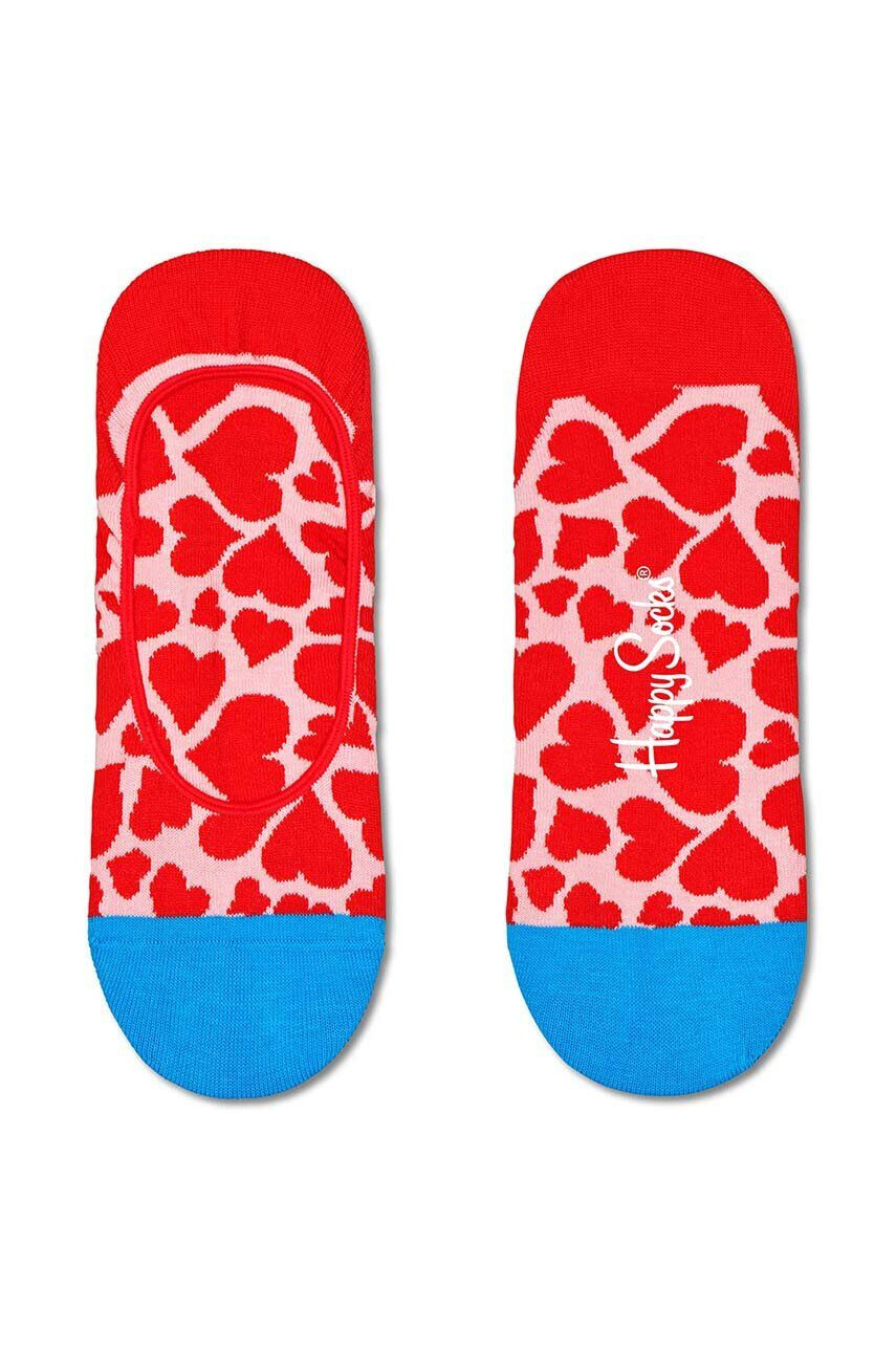 Happy Socks zokni Heart Liner Sock piros - Pepit.hu