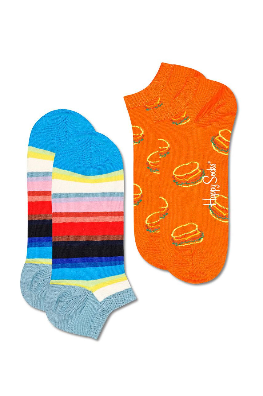 Happy Socks zokni Lunch Time Stripe (2-Pack) - Pepit.hu