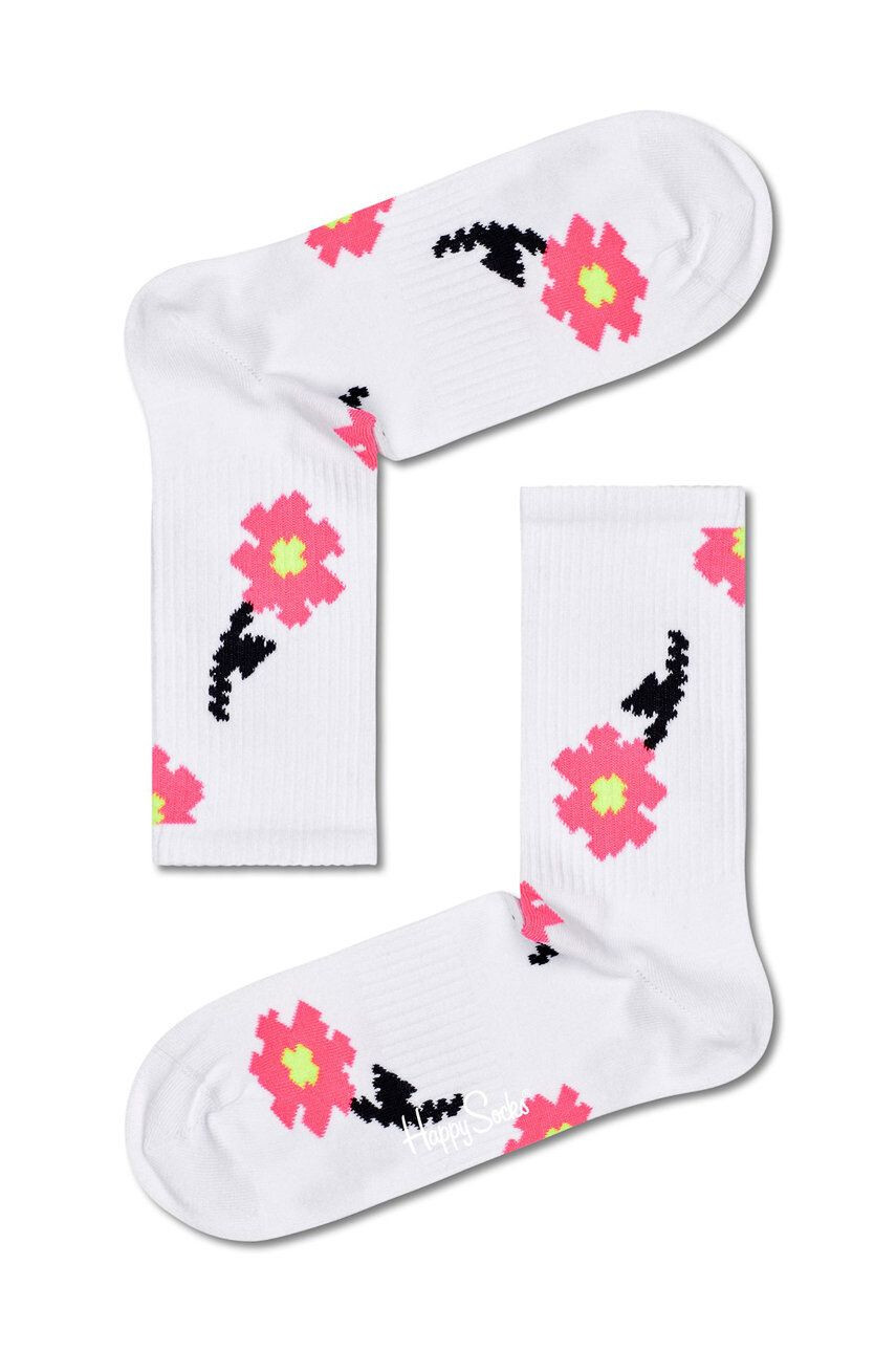 Happy Socks zokni Pixle Flower 3/4 Crew - Pepit.hu