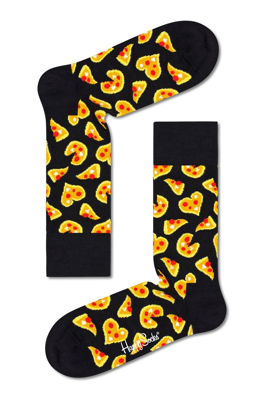 Happy Socks zokni Pizza Love fekete női - Pepit.hu