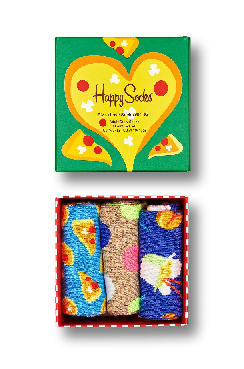 Happy Socks zokni Pizza Love (3-Pack) - Pepit.hu