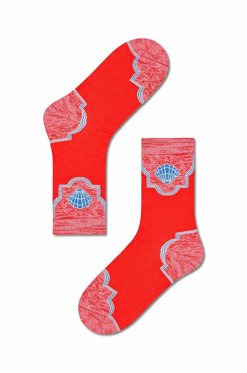 Happy Socks zokni Red Viviana Crew piros - Pepit.hu