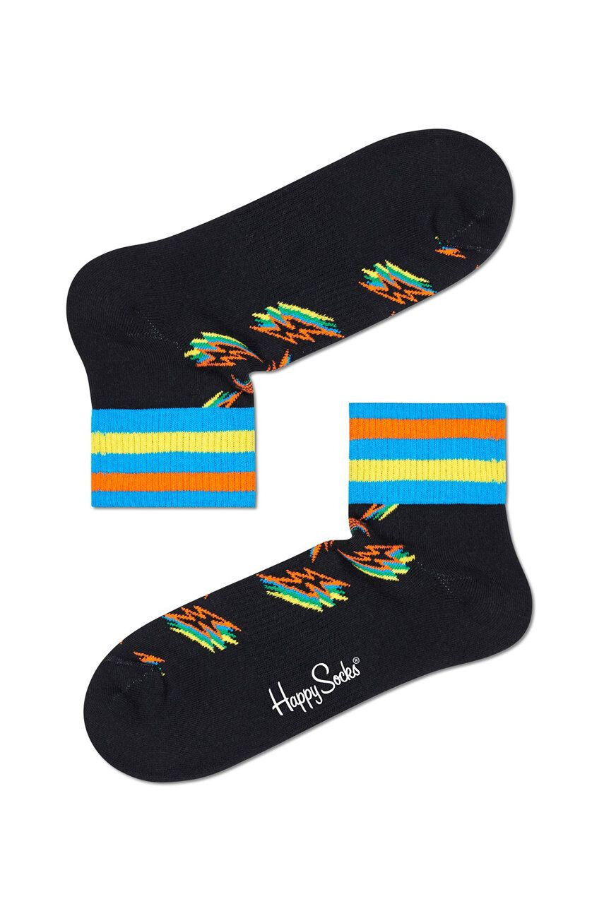 Happy Socks Zokni Shadow Flash 1/4 Crew - Pepit.hu