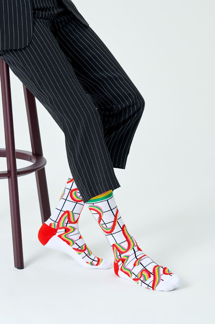 Happy Socks Zokni Squiggly Rainbow - Pepit.hu