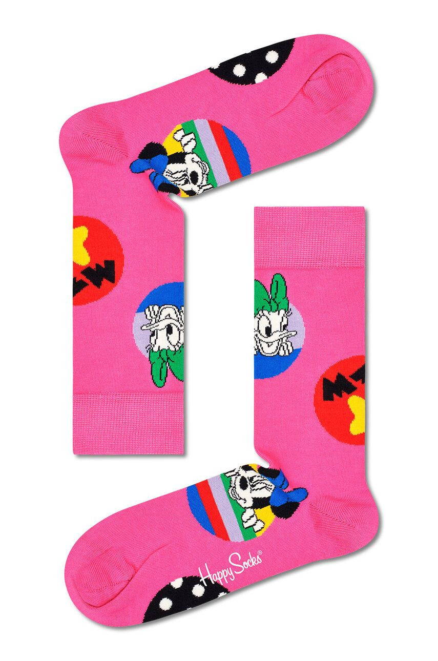 Happy Socks zokni x Disney Daisy & Minnie Dot rózsaszín férfi - Pepit.hu