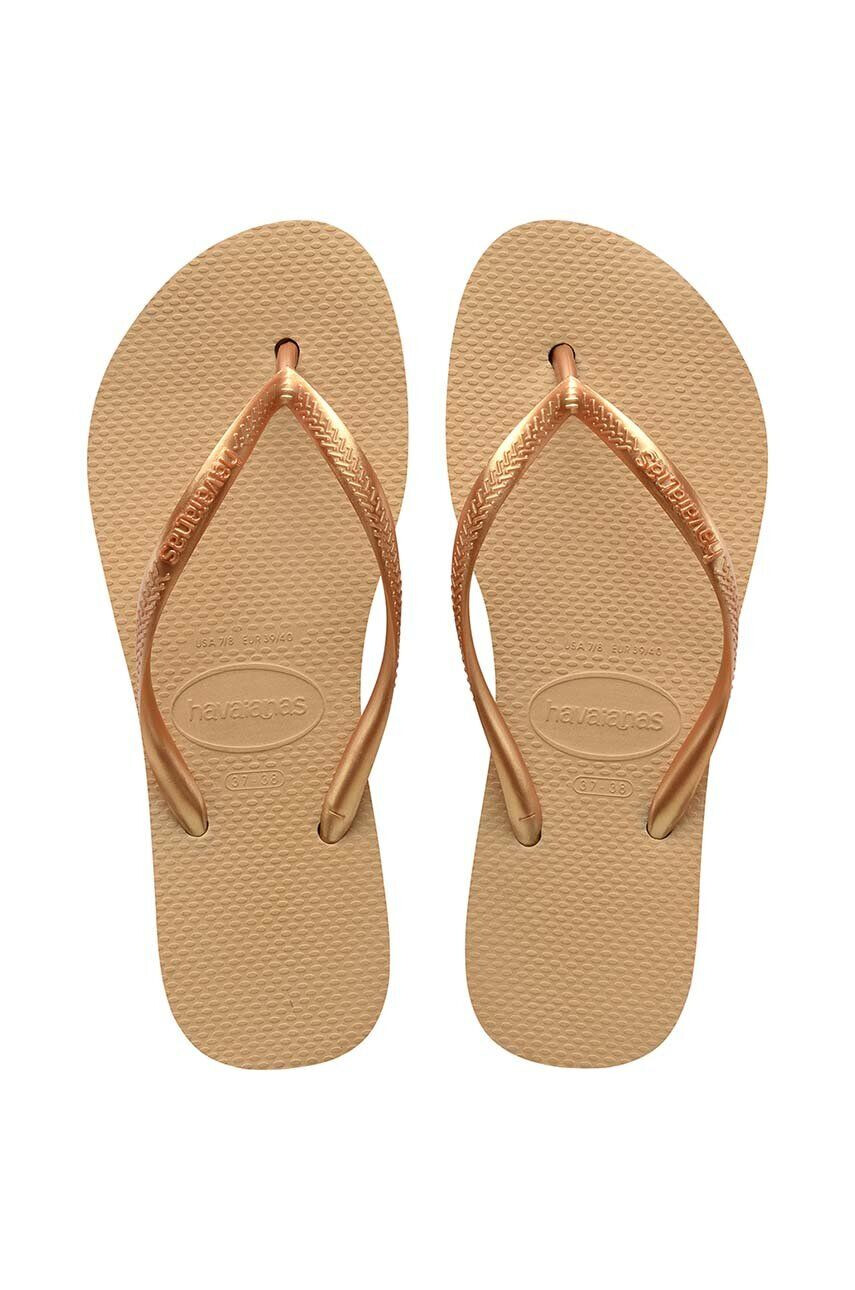 Havaianas flip-flop SLIM FLATFORM sárga női lapos talpú 4144537.0570 - Pepit.hu