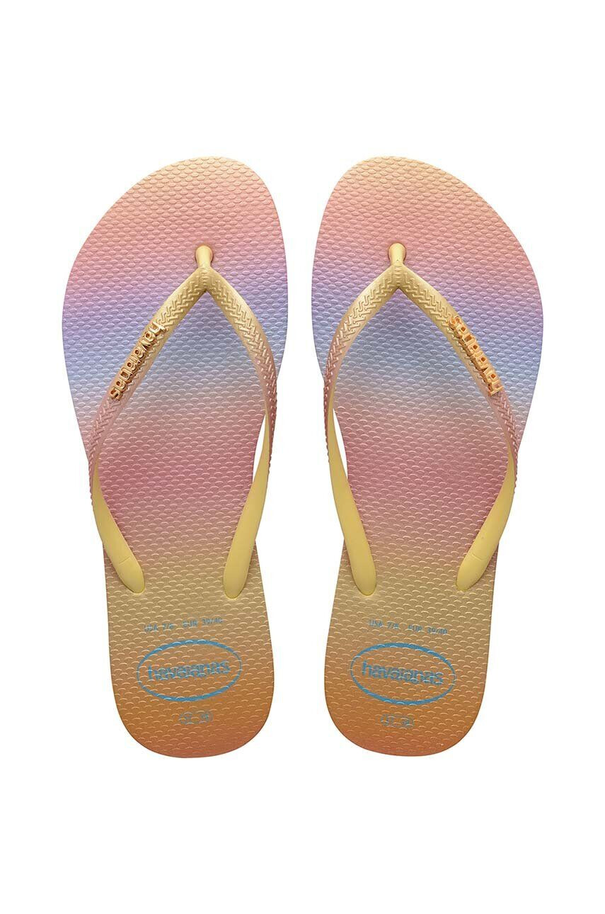 Havaianas flip-flop SLIM GRADIENT sárga női lapos talpú 4146908.1732 - Pepit.hu