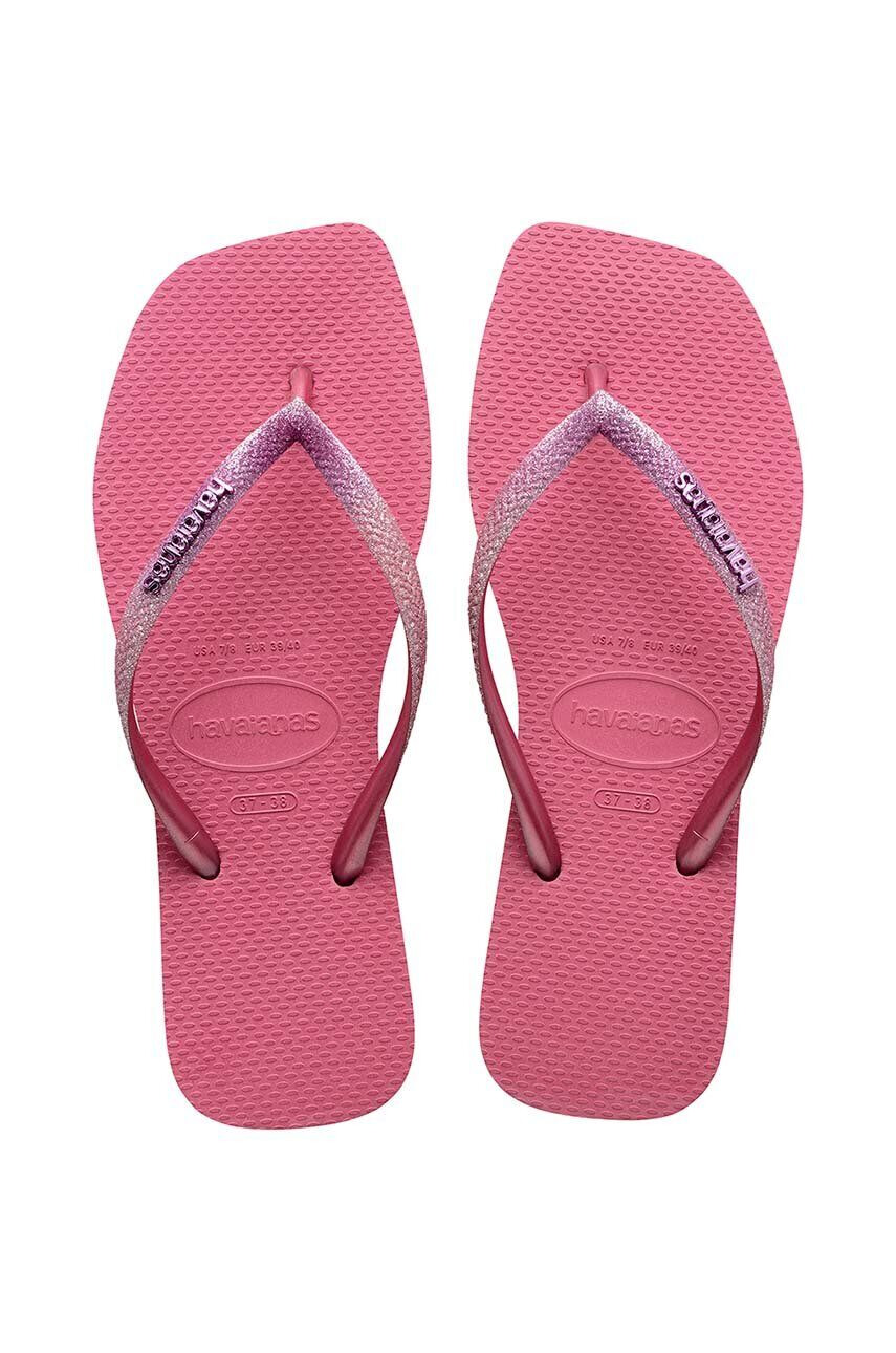 Havaianas flip-flop SQUARE GLITTER lila női lapos talpú 4148102.1780 - Pepit.hu