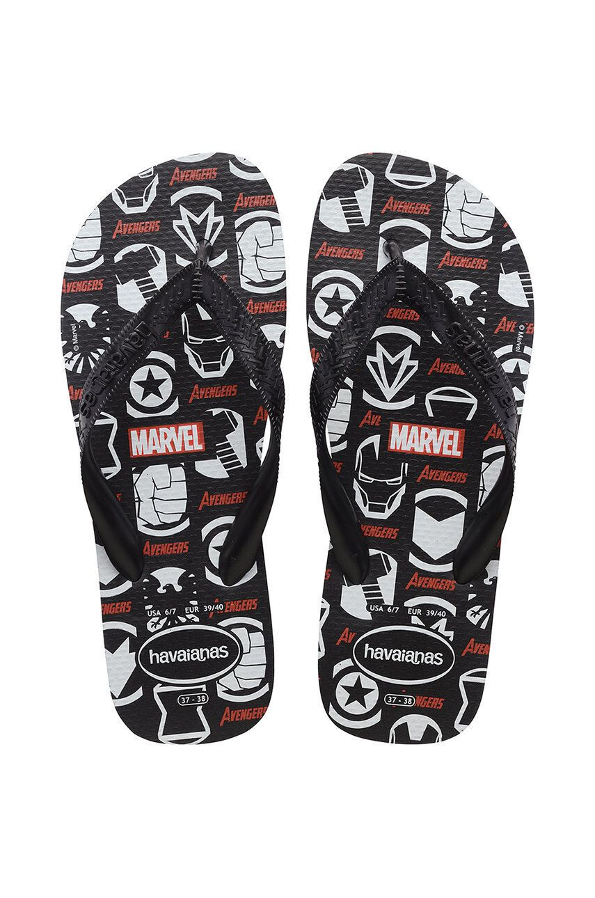 Havaianas flip-flop Top Marvel Logomania fekete - Pepit.hu