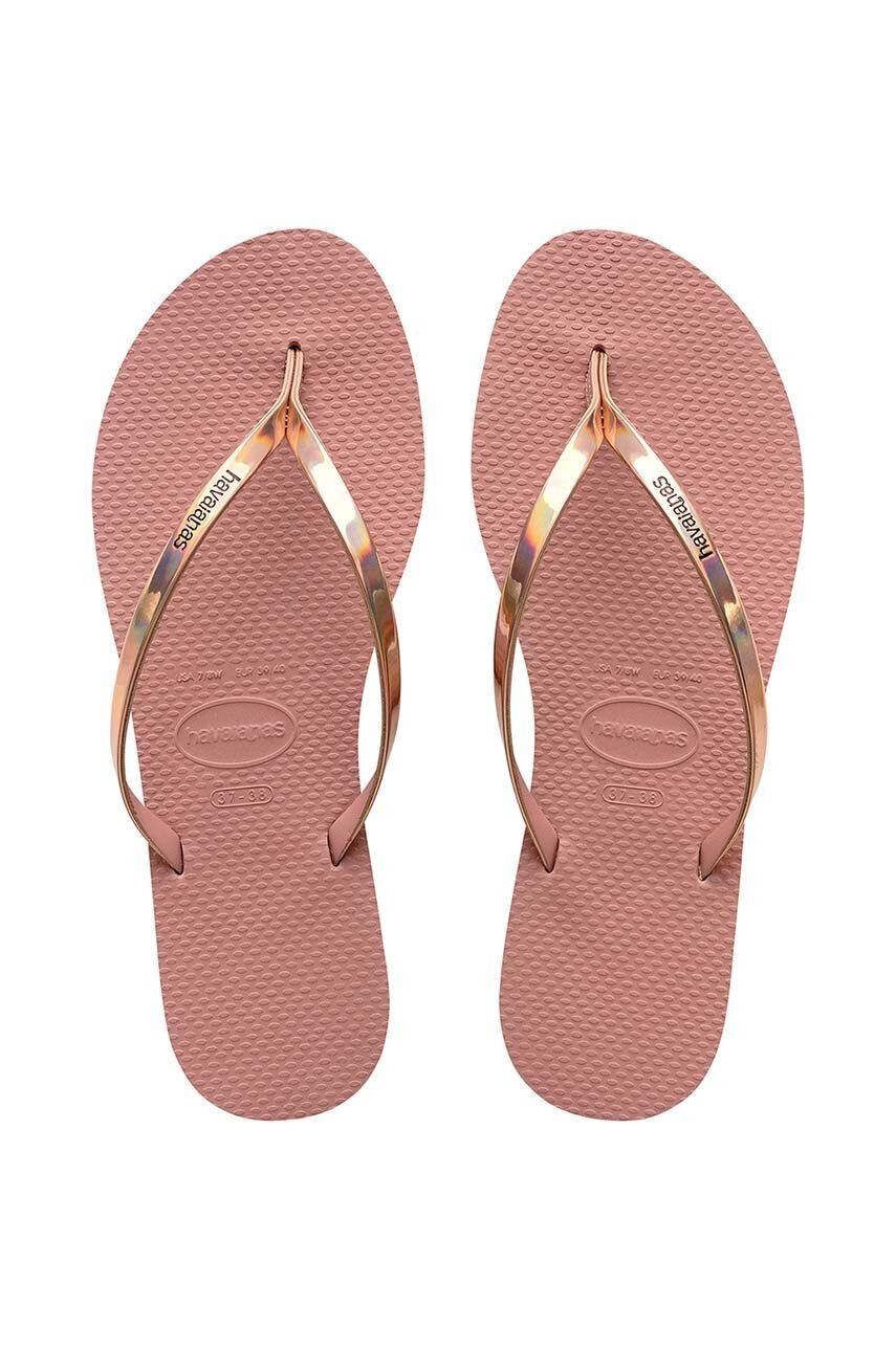 Havaianas flip-flop YOU METALLIC rózsaszín női lapos talpú 4135102.3544 - Pepit.hu