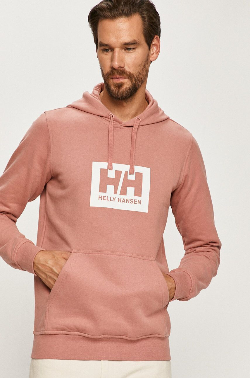 Helly Hansen pamut melegítőfelső rózsaszín nyomott mintás - Pepit.hu