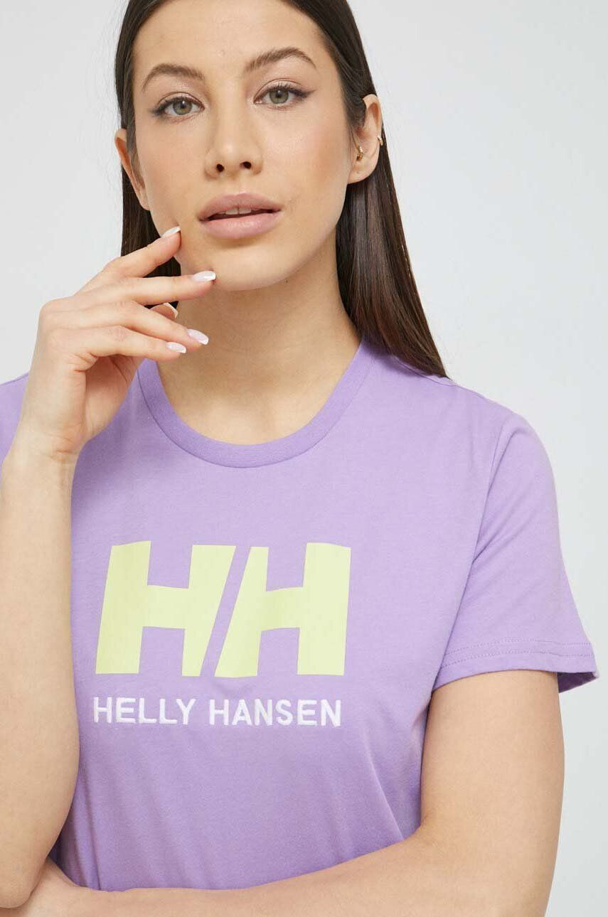 Helly Hansen pamut póló lila - Pepit.hu