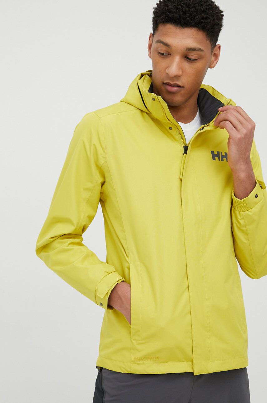 Helly Hansen szabadidős kabát Dubliner zöld gore-tex - Pepit.hu